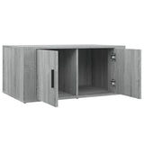 Coffee Table Grey Sonoma 80x50x36 cm Engineered Wood - Rear View