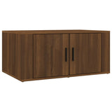 Coffee Table Brown Oak 80x50x36 cm Engineered Wood - Front View