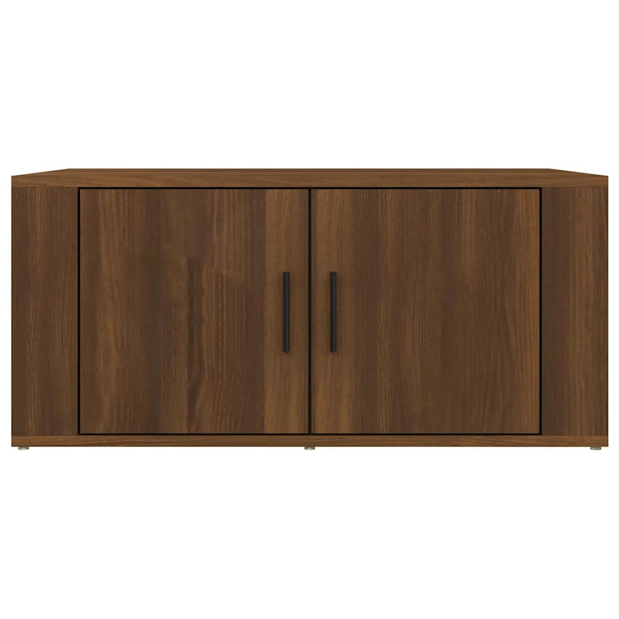 Coffee Table Brown Oak 80x50x36 cm Engineered Wood