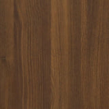 Coffee Table Brown Oak 80x50x36 cm Engineered Wood - Low Angle