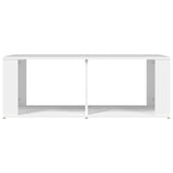Coffee Table White 100x50x36 cm Engineered Wood - 45-Degree Angle