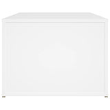 Coffee Table White 100x50x36 cm Engineered Wood - Rear View