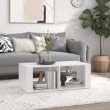 Coffee Table White 100x50x36 cm Engineered Wood