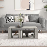 Coffee Table Concrete Grey 100x50x36 cm Engineered Wood