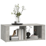 Coffee Table Concrete Grey 100x50x36 cm Engineered Wood