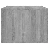 Coffee Table Grey Sonoma 100x50x36 cm Engineered Wood - Rear View