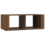 Coffee Table Brown Oak 100x50x36 cm Engineered Wood - Front View