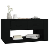 Coffee Table Black 80x50x40 cm Engineered Wood - Top-Down View
