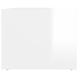 Coffee Table High Gloss White 80x50x40 cm Engineered Wood