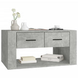 Coffee Table Concrete Grey 80x50x40 cm Engineered Wood - Top-Down View