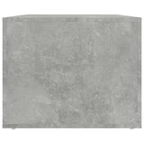 Coffee Table Concrete Grey 80x50x40 cm Engineered Wood - Close-Up Angle