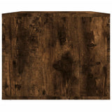 Coffee Table Smoked Oak 80x50x40 cm Engineered Wood - Close-Up Angle