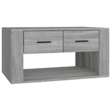 Coffee Table Grey Sonoma 80x50x40 cm Engineered Wood - Front View