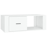 Coffee Table White 100x50.5x35 cm Engineered Wood - Front View