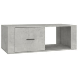 Coffee Table Concrete Grey 100x50.5x35 cm Engineered Wood - Front View
