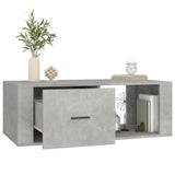 Coffee Table Concrete Grey 100x50.5x35 cm Engineered Wood - 45-Degree Angle