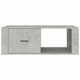 Coffee Table Concrete Grey 100x50.5x35 cm Engineered Wood - Rear View