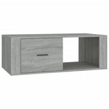 Coffee Table Grey Sonoma 100x50.5x35 cm Engineered Wood - Front View
