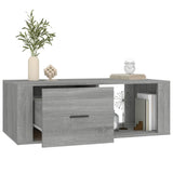 Coffee Table Grey Sonoma 100x50.5x35 cm Engineered Wood - 45-Degree Angle