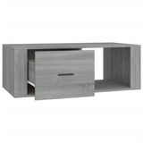 Coffee Table Grey Sonoma 100x50.5x35 cm Engineered Wood - Close-Up Angle