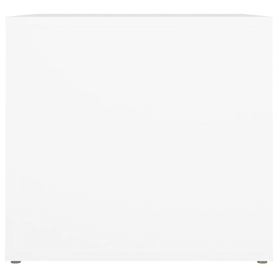 Bedside Table White 41x40x36 cm Engineered Wood