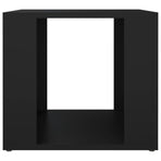 Bedside Table Black 41x40x36 cm Engineered Wood