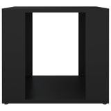 Bedside Table Black 41x40x36 cm Engineered Wood - 45-Degree Angle