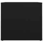 Bedside Table Black 41x40x36 cm Engineered Wood