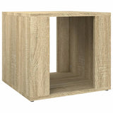 Bedside Table Sonoma Oak 41x40x36 cm Engineered Wood - Front View