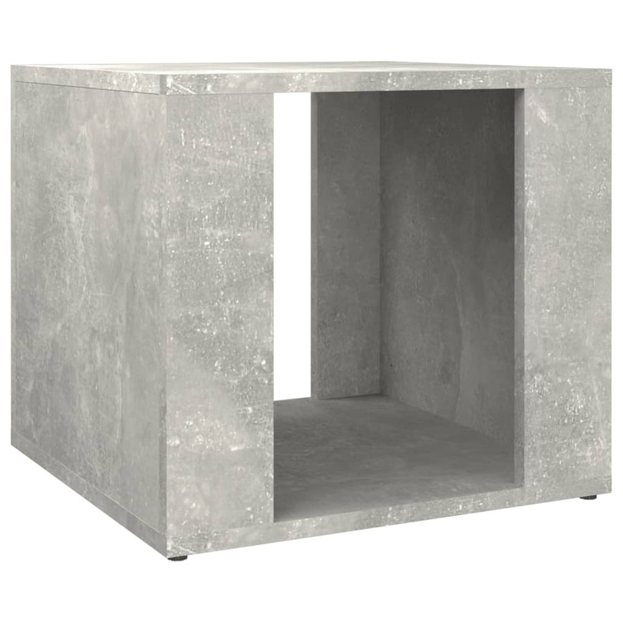 Bedside Table Concrete Grey 41x40x36 cm Engineered Wood