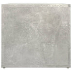 Bedside Table Concrete Grey 41x40x36 cm Engineered Wood