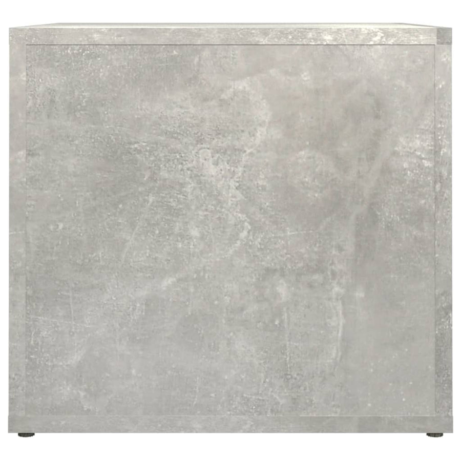 Bedside Table Concrete Grey 41x40x36 cm Engineered Wood