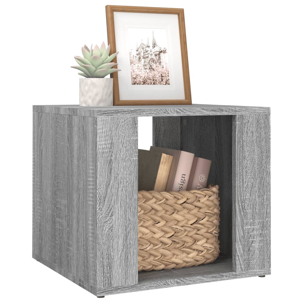 Bedside Table Grey Sonoma 41x40x36 cm Engineered Wood