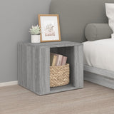 Bedside Table Grey Sonoma 41x40x36 cm Engineered Wood