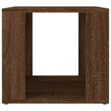Bedside Table Brown Oak 41x40x36 cm Engineered Wood - 45-Degree Angle