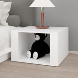 Bedside Table White 57x55x36 cm Engineered Wood