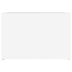 Bedside Table White 57x55x36 cm Engineered Wood