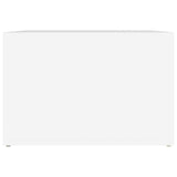 Bedside Table White 57x55x36 cm Engineered Wood - Rear View