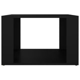 Bedside Table Black 57x55x36 cm Engineered Wood - 45-Degree Angle