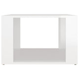 Bedside Table High Gloss White 57x55x36 cm Engineered Wood