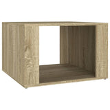 Bedside Table Sonoma Oak 57x55x36 cm Engineered Wood - Front View