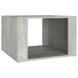 Bedside Table Concrete Grey 57x55x36 cm Engineered Wood - Front View