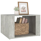Bedside Table Concrete Grey 57x55x36 cm Engineered Wood - Top-Down View