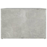 Bedside Table Concrete Grey 57x55x36 cm Engineered Wood - Rear View