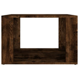 Bedside Table Smoked Oak 57x55x36 cm Engineered Wood - 45-Degree Angle