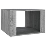 Bedside Table Grey Sonoma 57x55x36 cm Engineered Wood - Front View