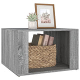 Bedside Table Grey Sonoma 57x55x36 cm Engineered Wood - Top-Down View