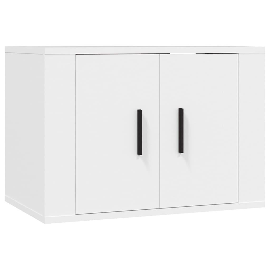 Wall Mounted TV Cabinet White 57x34.5x40 cm