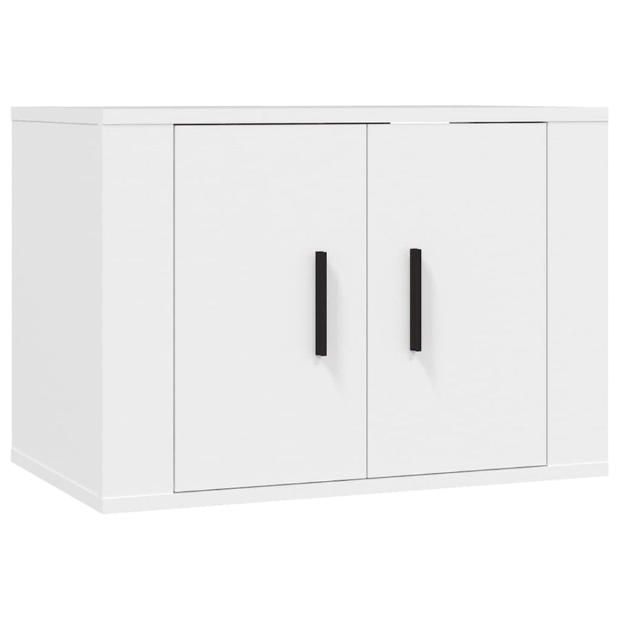 Wall Mounted TV Cabinet White 57x34.5x40 cm