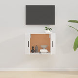 Wall Mounted TV Cabinet White 57x34.5x40 cm - Side View